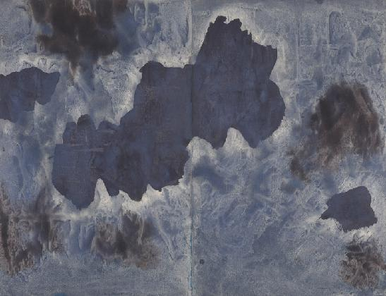 장발, ‹작품 3›,  1975, 종이에 수채 물감, 101×132cm