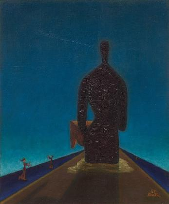 김영환, ‹자화상›, 1957, 캔버스에 유화물감, 61x46cm, MMCA 소장
