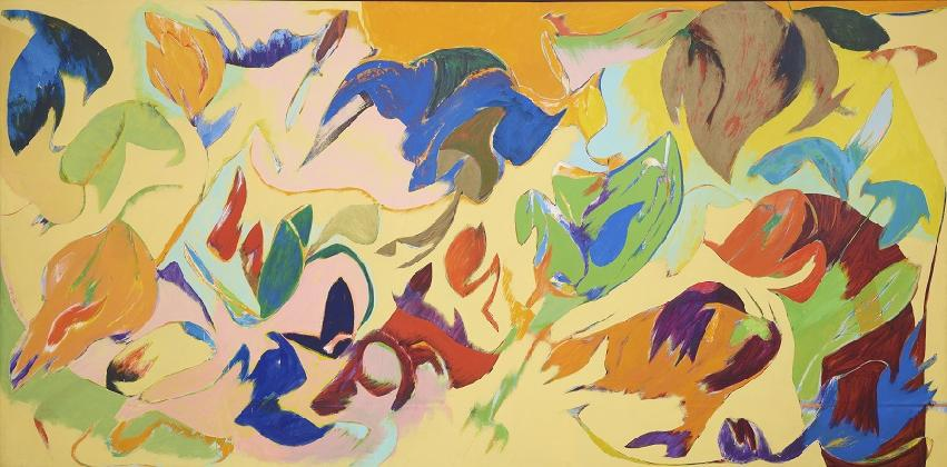 CHOI Wook-kyung, ‹Joy›, 1977, Acrylic paint on canvas, 227×456cm