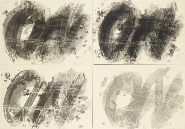 고시야 겐이치, ‹스위치 ON(II)›, 1986, 종이에 스크린프린트, 108 x 151.4 cm