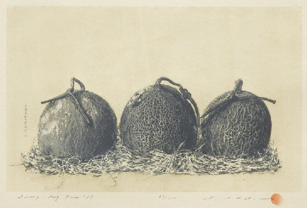 노다 테츠야, ‹일기: 1989년 8월 5일›, 1989, 종이에 목판, 스크린프린트, 22.8 x 36.1 cm, 69/110