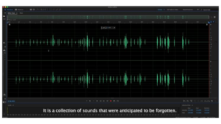 Kim YoungEun, ‹To Future ListenersⅠ›, 2022, Single-channel video, sound (stereo), 8 min.