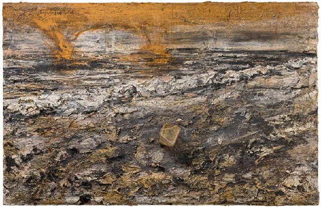 Anselm KIEFER(1945- ), ‹Melancholia›, 2004, Acrylic paint, oil paint, glass, lead, steel wire and emulsion on canvas, 180×280cm
