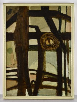 박고석, ‹장마 뒤›, 1960, 캔버스에 유화 물감, 72.7 × 53 cm, 개인소장