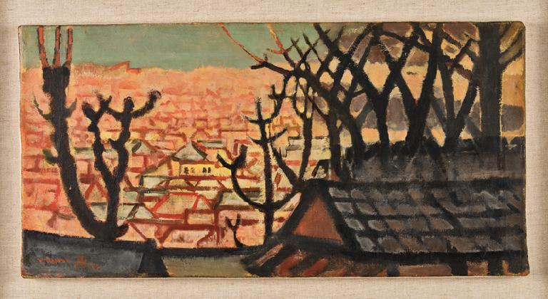 문신, ‹황혼›, 1954, 캔버스에 유화 물감, 28 × 57 cm, 임호건 소장
