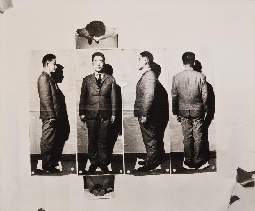 Hi-Red Center, ‹Photographic Plans for Shelter Model(Nam Jun Paik)›, 1964, Photograph, 26.7×28.8cm, Private Collection  © Genpei Akasegawa, Courtesy of SCAI THE BATHHOUSE