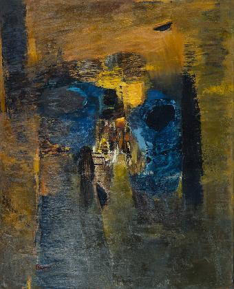 Bang Hai Ja, ‹In the Heart of the Earth›, 1961, Oil paint on canvas, 100×81cm, MMCA Collection