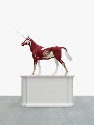 ‹Myth›, 2010, Painted bronze, 359 × 280 × 80.8 cm. Private Collection. © Damien Hirst and Science Ltd. All rights reserved, DACS 2026. Photographed by Prudence Cuming Associates