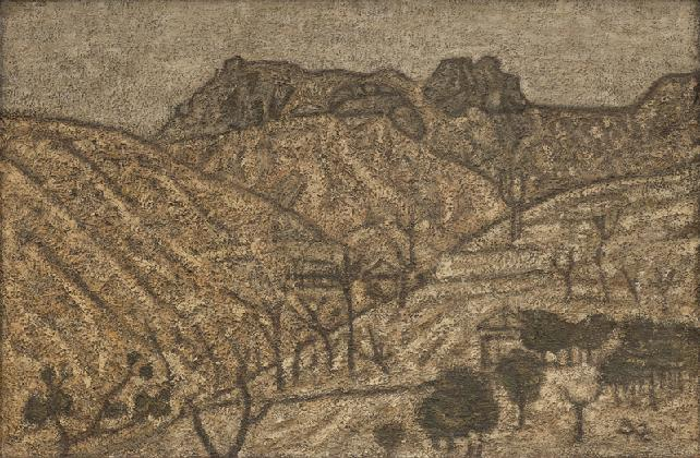 PARK Sookeun, ‹Mountain›, 1950s, Oil paint on canvas, 53.5×80.5cm