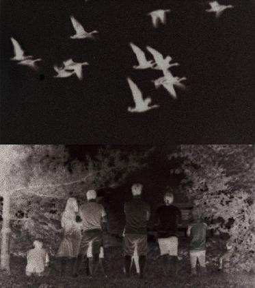 ‹긍지의 날›, 2025, 2채널 영상, 슈퍼 8mm 필름(디지털 변환), 컬러, 사운드, 각 6분 45초(루프), 9분 30초(루프). 