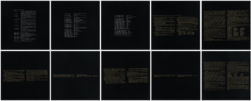 Kong Sunghun, ‹Intersection between Concepts›, 1992, Silkscreen on acrylic box, 40 × 40 × 3 cm (10). Artist’s Estate Collection. Courtesy of the Estate.