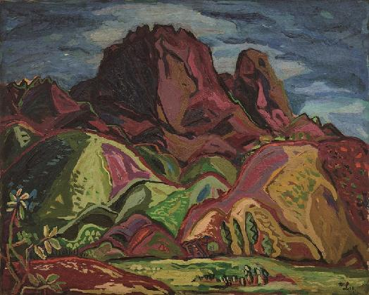 ‹북한산›, 1938, 캔버스에 유화 물감, 80×100cm, 국립현대미술관 이건희 컬렉션