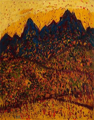 ‹Mountain›, 1964, oil paint on canvas, 92×73cm, MMCA