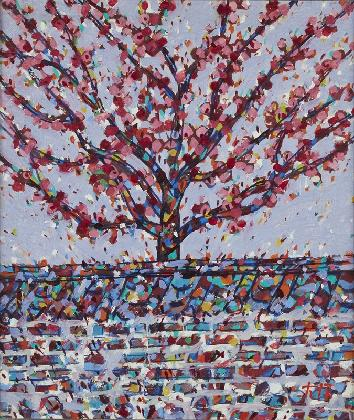 ‹Wall›, 1970s, oil paint on canvas, 53×45.5cm, private collection