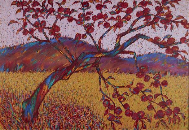 ‹Farm›, 1984, oil paint on canvas, 112.1×162.2cm, private collection