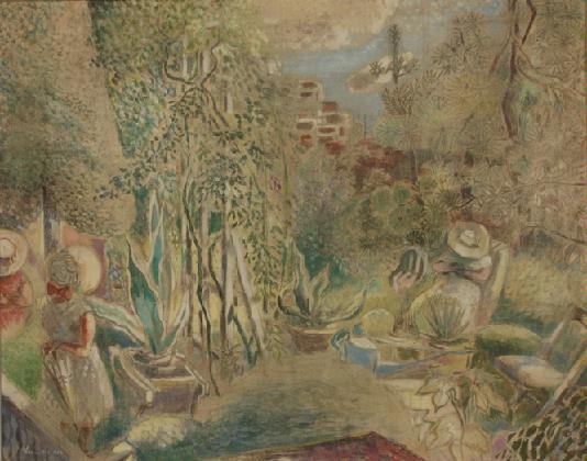 온일(溫日,Warm Day), 1930년대 중반, 종이에 수채