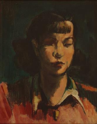 여인의 초상(Portrait of a Lady), 1940년대 초반, 캔버스에 유채