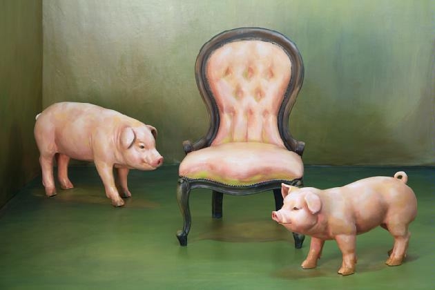 유현미, <돼지 두마리>, 2010