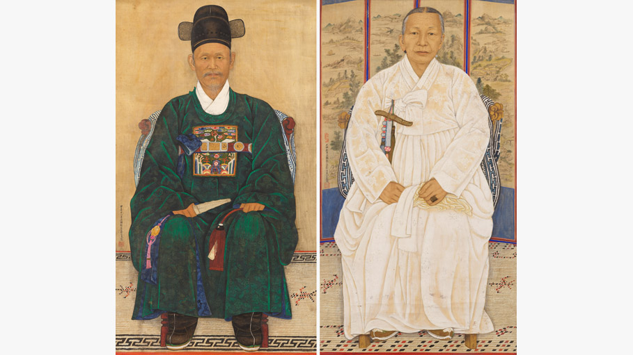 채용신, ‹허유, 유인명 초상›, 1924-1925｜MMCA 과천 상설전 «한국근현대미술 I»